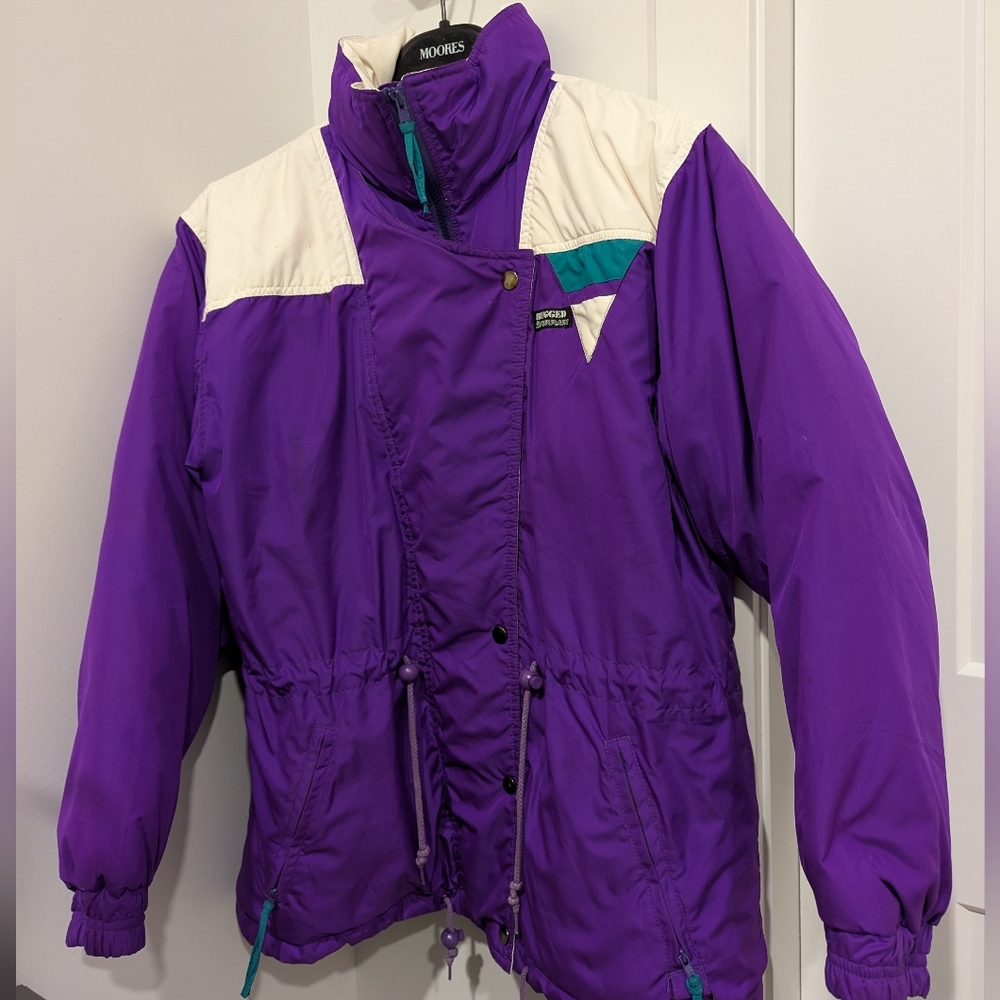 Vintage Down Ski Jacket - Rugged Terrain